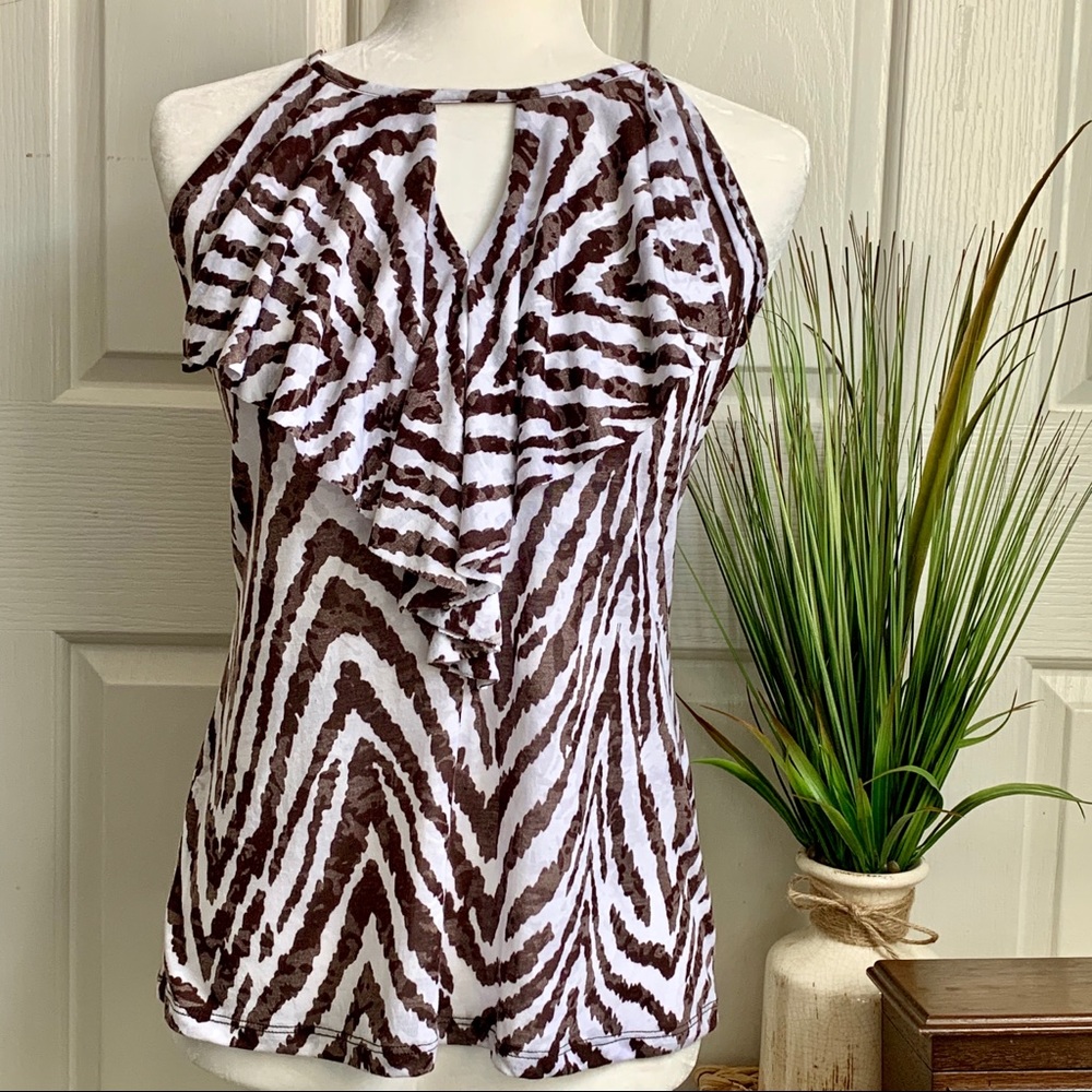 INTERNATIONAL CONCEPTS Safari print sleeveless